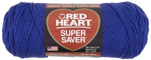 Red Heart E300.0385 Super Saver Economy Yarn, Royal