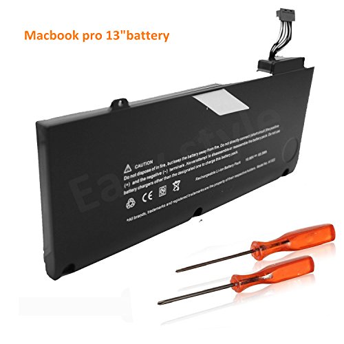 Easy Style® Laptop Battery for Apple A1322 A1278 (2009 2010 2011 2012 Version) Unibody MacBook Pro 13 Inch, MB990LL/A MB991LL/A + Two Free Screwdrivers