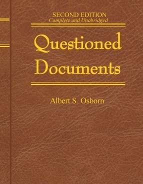Questioned Documents (Professional/Technical series)