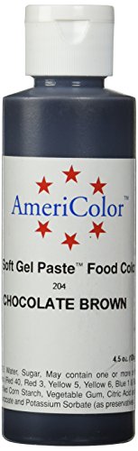 Americolor Soft Gel Paste Food Color, 4.5-Ounce, Chocolate Brown