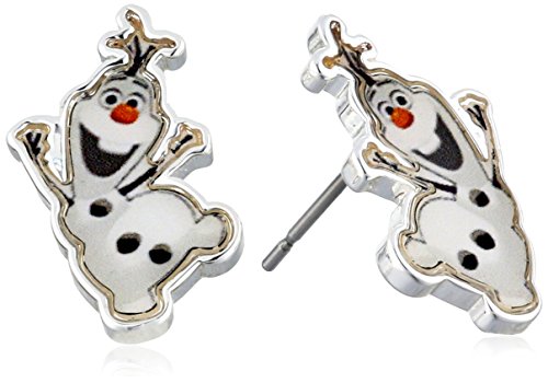 Disney Girls' Frozen Silver-Plated Olaf Stud Earrings