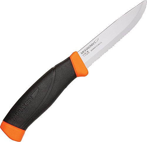 Mora FT01464 Companion F Rescue Fixed Knife 8.5 Overall 3.75 Serrated Blade