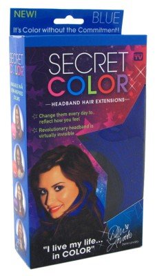 Secret Color Headband Hair Extensions Blue
