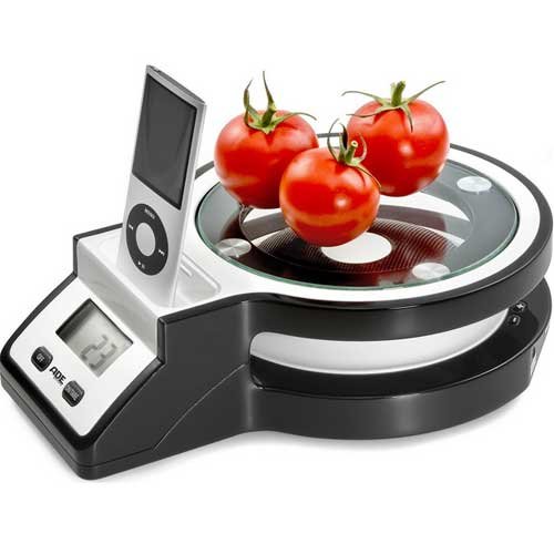 ADE Joy Electronic Kitchen Scale with iPod Station
