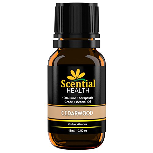 Scential Health Cedarwood Essential Oil 15ml (.5oz) 100% Certified Pure Therapeutic Grade Essential Oil With No Fillers, Bases or Additives AND ZERO Carrier Oils