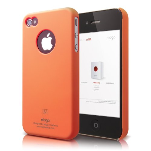 elago S4 Slim Fit Case for iPhone 4/4S + Logo Protection Film Included