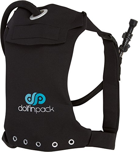 DolfinPack Lightweight, Form-fitting, Waterproof, Extreme Sports Hydration Pack, Black