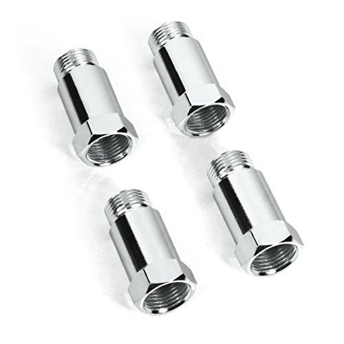 BlackPath - 4x Universal Fit Oxygen Sensor Extension Adapter M18 x 1.5 Bung (Polished) Stainless Steel