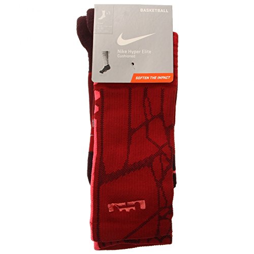Nike LeBron James Hyper Elite Socks Hyper Grape/Punch SX4885-576