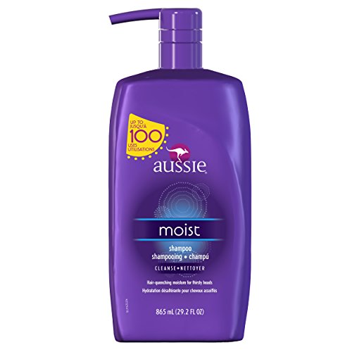 Aussie Moist Shampoo With Pump 29.2 Fl Oz (Pack of 2)