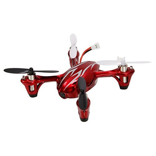 Generic X4 H107c 2.4g 4ch Rc Quadcopter with Hd 2 Mp Camera Rtf - Red/white