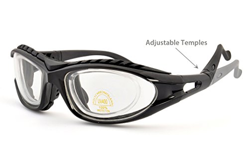 SugarFox Adjustable Onion Goggles - Tear Resistant Airtight technology - Professional Grade - Black