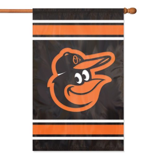 MLB Baltimore Orioles Applique Banner Flag