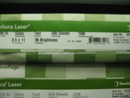Futura 8-1/2 x 11-Inch Laser Gloss Paper 80 lb Text