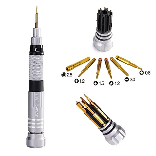 JVMAC 6 in 1 Pocket Pen Style Complete Multifunctional Screwdriver Set Repair Tool Kit For Mobile Phone/Electronics