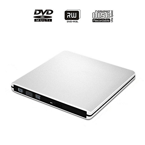 USB 3.0 DVD RW Drive, E-More External CD DVD Drive USB3.0 Ultra Slim Portable DVD Rewriter Burner CD/DVD-RW Writer Burner for Apple Mac Macbook Pro and other Laptop Desktops
