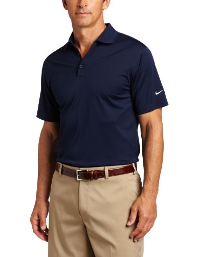 Nike Golf Men's Stretch UV Tech Polo ( College Navy/White,  Medium)