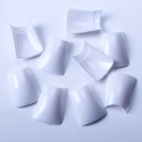 500 High quality White Duck Nail Tips Wide False Nail Tips Acrylic Nail with box