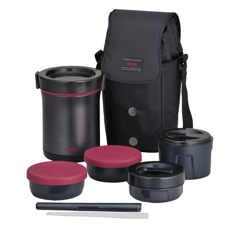 THERMOS Hot Lunch Heat-Retention Lunch/Bento Box Set JBE-1600F (japan import)