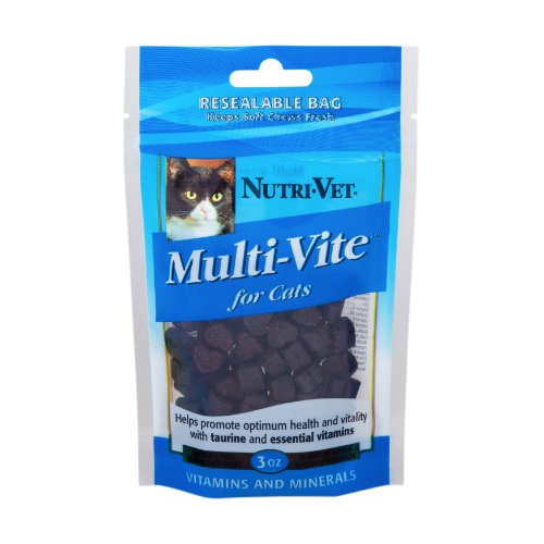 Nutri-Vet Multi-Vite Soft Chew Supplement for Cats, 3-Ounce
