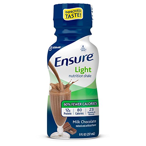Ensure Light Nutrition Shake, Chocolate, 8oz, 24 count (Packaging May Vary)