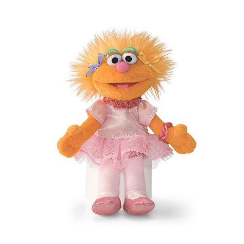 Zoe Ballerina Princess 6 Sesame Street Plush Beanbag Doll by Gund