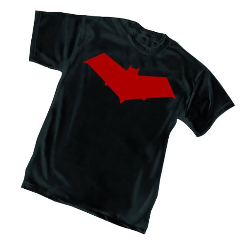 Red Hood Symbol Mens Black T-Shirt
