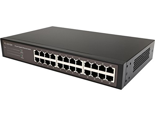 Rosewill 10/100/1000Mbps 24-Port Gigabit Rack Mountable Network Switch, 48Gbps Switching Capacity RC-GS1024