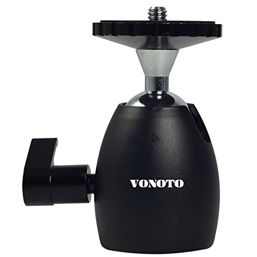 VONOTO Camera Ball Head with 1/4 Screw for DSLR Camera Camcorder Light Bracket Swivel Tripod