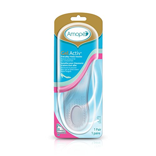 Amope Gel Activ Women's Shoe/Foot Insoles For Everyday Heels to Relieve Pressure on Feet