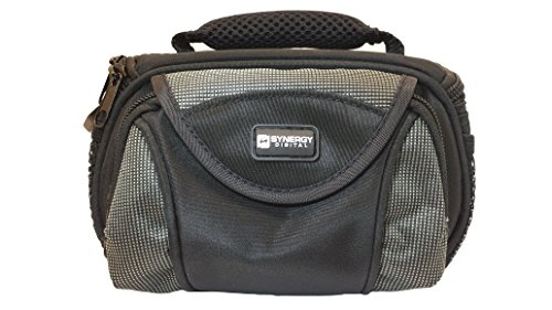 Canon VIXIA HF R600 Camcorder Case Camcorder and Digital Camera Case - Carry Handle & Adjustable Shoulder Strap - Black / Grey - Replacement by Synergy