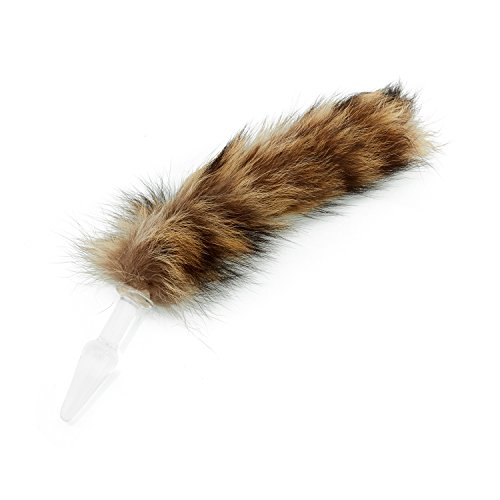 Anal Plugs Loveryoyo Crystal Anal Plugs with Wild Fox Tail,SM Fur Cosplay,Anal Sex Toys,Adult Games