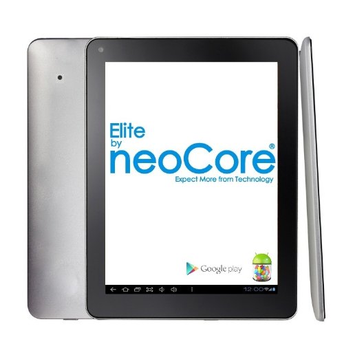 neoCore Elite 9.7 16GB Aluminium Tablet, Quad core GPU Dual Core CPU 2x1.6Ghz Android 4.1 Jelly Bean IPS Screen 1GB RAM, Bluetooth