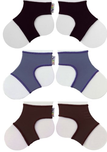 Sock Ons Clever Little Things That Keep Baby Socks On! 3 Pack Neutrals 6 - 12 Months
