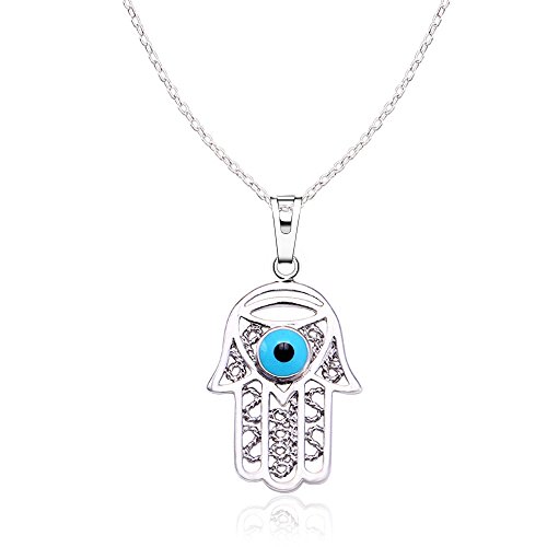 OCEANA&SP Hamsa hand evil eye pendant necklace hamsa necklace evil eye necklace 18