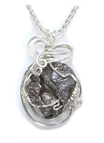 Quality Meteorite Pendant Necklace Sterling Silver