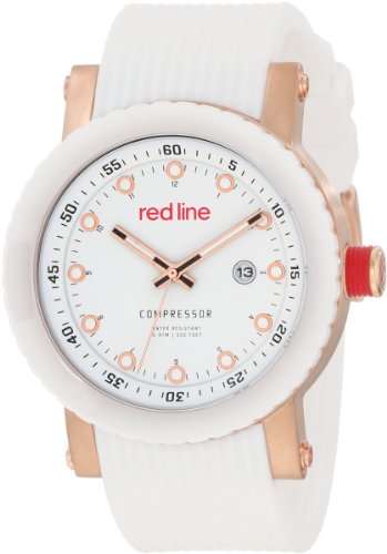 red line Men's RL-18002-RG-02 Compressor White Dial Watch