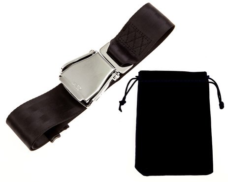 XL Airline Seat Belt Extender with Discreet Carrying Pouch - Type A