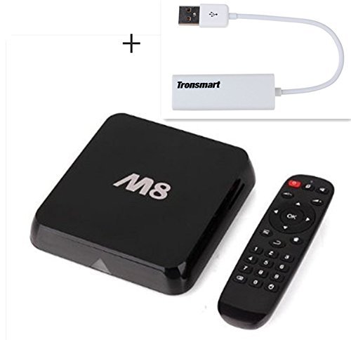 Tronsmart M8 Android 4.4 KitKat OS TV BOX Amlogic S802 2G/8G BT 2.4G/5G WIFI XBMC USB 2.0-Black (M8 TV BOX)