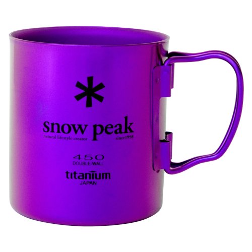 Snow Peak Titanium Double Wall 450 Mug Cookware 000 Purple