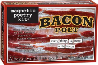 Magnetic Poetry - Bacon Poet Kit - Words for Refrigerator - Write Poems and Letters on the Fridge