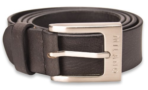 Milano Mens Full Grain Leather Belt - 1.25 (30mm) - Black and Brown # ML-2910