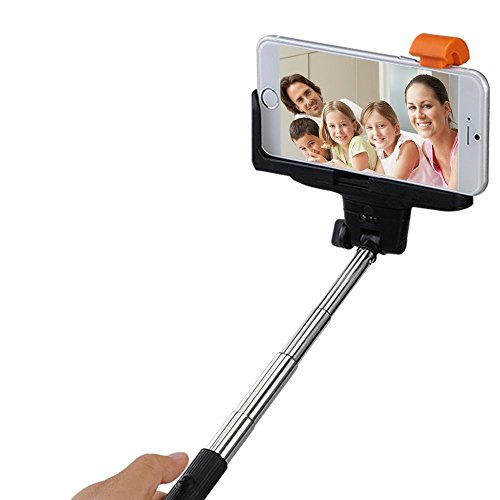 [New Version Selfie Stick/Monopod] Findway® Rechargeable Wireless Bluetooth Selfie Stick with Remote Shutter Function Extendable Self Portraits Pole Handheld Monopod for iphone6, 6Plus, 5S, 5C, 4S, 4, Samsung Galaxy S5, S4, S3, S2, Samsung Galaxy Note 4, 3, 2, 1, Sony Xperia Z1, Z2, Z3 and Other Smart Phone