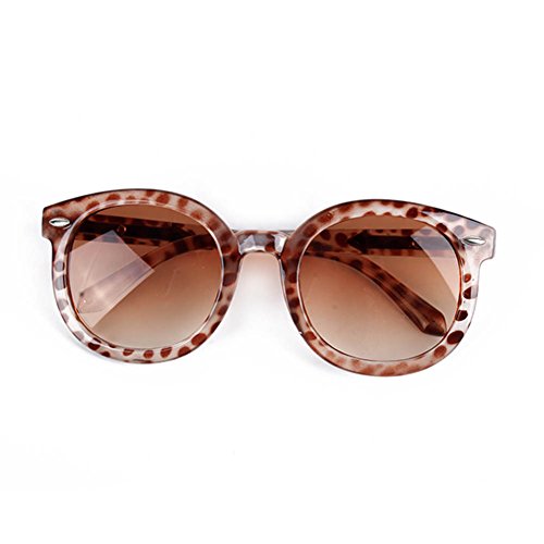 Wexinbuy Kids Toddlers Round Sunglasses Arrow Style Eyeglasses UV400 Leopard