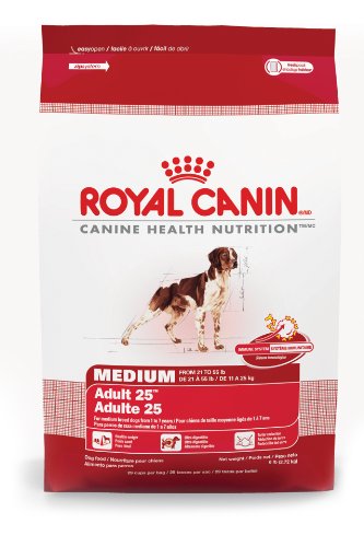 Royal Canin Dry Dog Food, Medium Adult 25 Formula, 6-Pound Bag