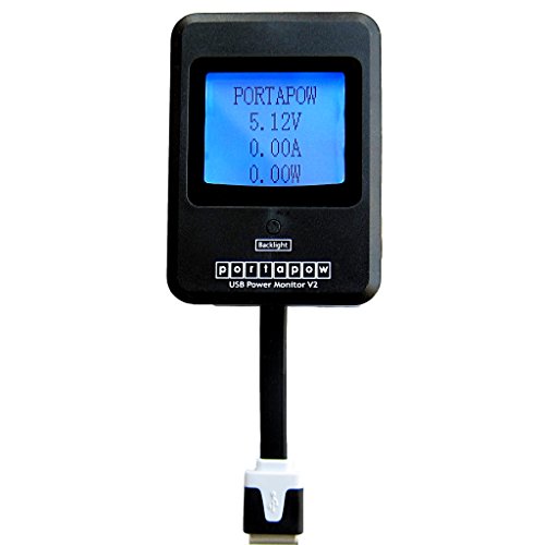 PortaPow V2 USB Power Monitor for Solar Panel/Mains Charger/USB Cable/PC