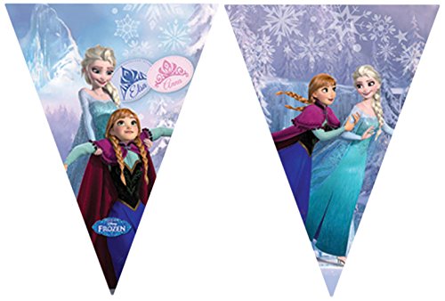 2.6m Disney Frozen Bunting Banner in Light Blue
