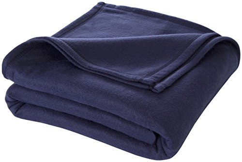 Martex Super Soft Fleece Blanket, Navy, Full/Queen