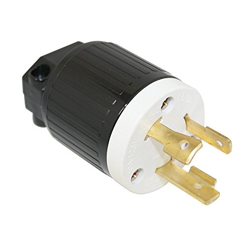 Superior Electric YGA024 Twist Lock Electrical Plug 3 Wire, 30 Amps, 125V, NEMA L5-30P