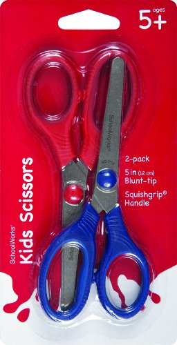 Fiskars Schoolworks 5 Blunt-Tip Kids Scissors, 2 Pack (153520-1005)